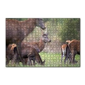 Cakapuzzle Çayırda Otlayan Geyikler 120 Parça Ahşap Puzzle