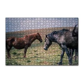 Cakapuzzle Çayırda Yılkı Atları 120 Parça Ahşap Puzzle