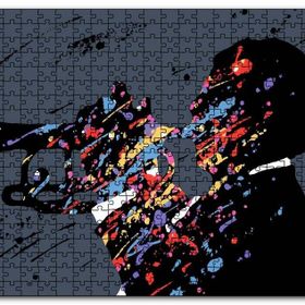 Cakapuzzle Caz Trompetçi Renkli Mozaik Mdf 500 Parça Puzzle