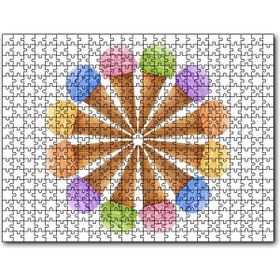 Cakapuzzle Çeşitli Kornet Dondurma Yelpazesi Mdf 120 Parça Puzzle