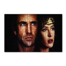 Cakapuzzle Cesur Yürek Siyah Beyaz 120 Parça Ahşap Puzzle