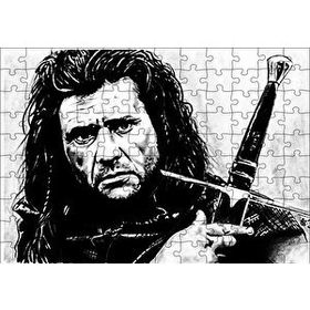 Cakapuzzle Cesur Yürek Siyah Beyaz 120 Parça Ahşap Puzzle