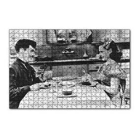 Cakapuzzle Chaplin ve Goddard Modern Zamanlarda 120 Parça Ahşap Puzzle