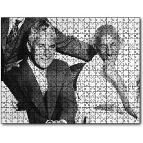 Cakapuzzle Charles Chaplin ve Mahatma Gandhi Gülümsüyor Mdf 120 Parça Puzzle