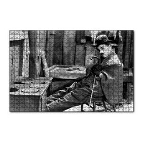 Cakapuzzle Charlie Chaplin Ayakları Soba İçinde Uyuyor 120 Parça Ahşap Puzzle
