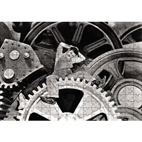 Cakapuzzle Charlie Chaplin Modern Zaman 120 Parça Ahşap Puzzle