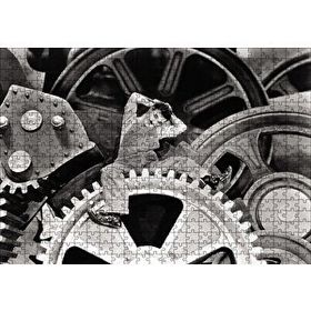 Cakapuzzle Charlie Chaplin Modern Zaman 120 Parça Ahşap Puzzle
