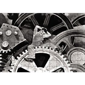 Cakapuzzle Charlie Chaplin Modern Zaman 120 Parça Ahşap Puzzle