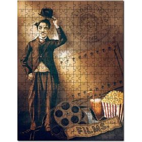 Cakapuzzle Charlie Chaplin Sinema Zamanı Görseli Mdf 1000 Parça Puzzle