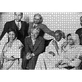 Cakapuzzle Charlie Chaplin ve Gandhi 120 Parça Ahşap Puzzle