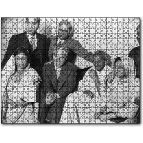Cakapuzzle Charlie Chaplin ve Gandhi Mdf 1000 Parça Puzzle