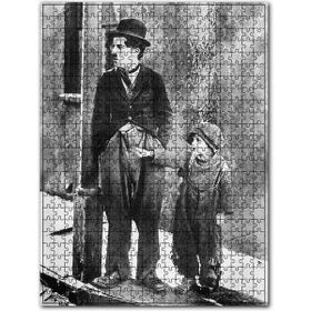 Cakapuzzle Charlie Chaplin ve Jackie Coogan The Kid'de 120 Parça Puzzle