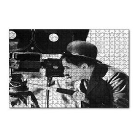 Cakapuzzle Charlie Chaplin Ve Kamera 120 Parça Ahşap Puzzle