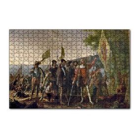 Cakapuzzle Christopher Columbus Askerler Ve Yerli Halk 120 Parça Ahşap Puzzle