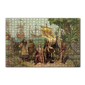 Cakapuzzle Christopher Columbus Ve Kaşifler 120 Parça Ahşap Puzzle