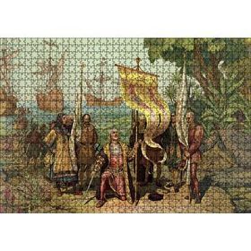 Cakapuzzle Christopher Columbus Ve Kaşifler 120 Parça Ahşap Puzzle