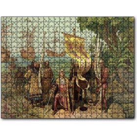 Cakapuzzle Christopher Columbus ve Kaşifler Mdf 1000 Parça Puzzle