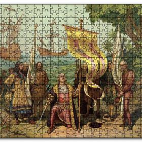 Cakapuzzle Christopher Columbus ve Kaşifler Mdf 255 Parça Puzzle