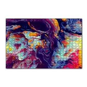 Cakapuzzle Çiçek Deseni Kamp Ateşi Görseli 120 Parça Ahşap Puzzle