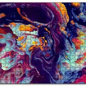 Cakapuzzle Çiçek Deseni Kamp Ateşi Görseli Mdf 1000 Parça Puzzle