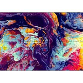 Cakapuzzle Çiçek Deseni Kamp Ateşi Görseli Mdf 120 Parça Puzzle