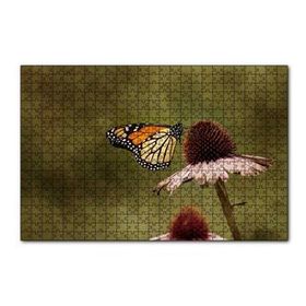Cakapuzzle Çiçek Üzerindeki Muhteşem Kelebek 120 Parça Ahşap Puzzle