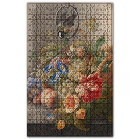Cakapuzzle Çiçekler Meyveler Fare ve Kuş Yağlıboya Ahşap 255 Parça Puzzle