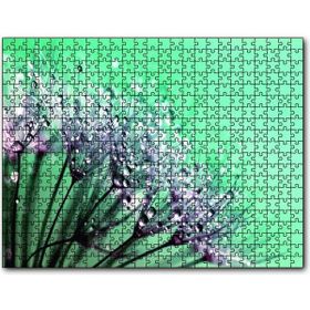 Cakapuzzle Çiçekler Üzerinde Çiy Damlaları Mdf 120 Parça Puzzle