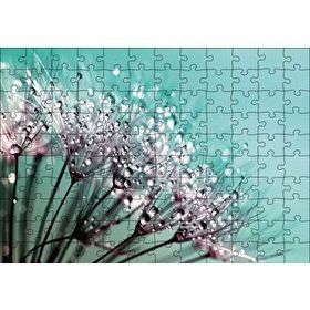 Cakapuzzle Çiçekler Üzerinde Çiy Damlaları Mdf 120 Parça Puzzle