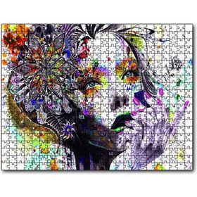 Cakapuzzle Çiçekli Kadın 1000 Parça Ahşap Puzzle