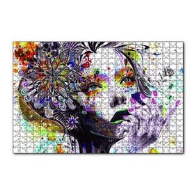 Cakapuzzle Çiçekli Kadın 120 Parça Ahşap Puzzle