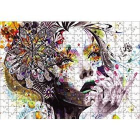 Cakapuzzle Çiçekli Kadın 120 Parça Ahşap Puzzle