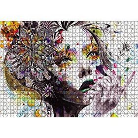 Cakapuzzle Çiçekli Kadın 120 Parça Ahşap Puzzle