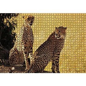 Cakapuzzle Çift Leopar 120 Parça Ahşap Puzzle