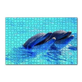 Cakapuzzle Çift Yunuslar 120 Parça Ahşap Puzzle