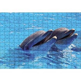 Cakapuzzle Çift Yunuslar 120 Parça Ahşap Puzzle