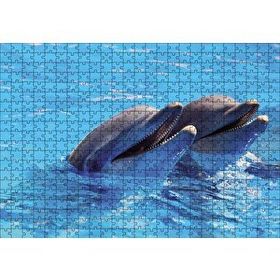 Cakapuzzle Çift Yunuslar 120 Parça Ahşap Puzzle