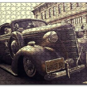 Cakapuzzle Çiftçi Çocuk Plakalı 1938 Model Antika Araç Mdf 120 Parça Puzzle