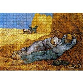 Cakapuzzle Çiftçi Karı Koca ve Saman Balyaları 120 Parça Ahşap Puzzle