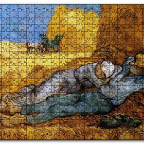 Cakapuzzle Çiftçi Karı Koca ve Saman Balyaları Mdf 1000 Parça Puzzle