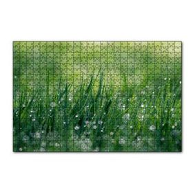 Cakapuzzle Çimenler ve Su Damlaları 120 Parça Ahşap Puzzle
