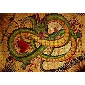 Cakapuzzle Çince Mitoloji Yılan Shenron Görseli Mdf 500 Parça Puzzle