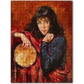 Cakapuzzle Çingene Kadın ve Defi 120 Parça Mdf Puzzle