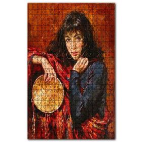 Cakapuzzle Çingene Kadın ve Defi Ahşap 500 Parça Puzzle