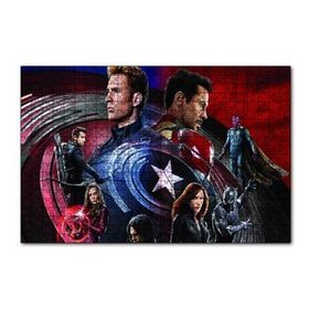 Cakapuzzle Civil War Tüm Kahramanlar 120 Parça Ahşap Puzzle