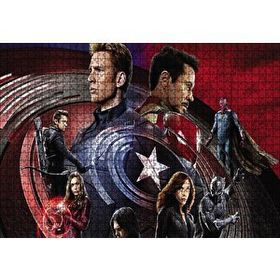 Cakapuzzle Civil War Tüm Kahramanlar 120 Parça Ahşap Puzzle