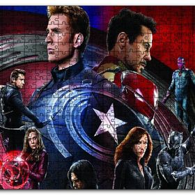 Cakapuzzle Civil War Tüm Kahramanlar Ahşap 255 Parça Puzzle