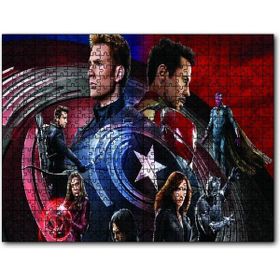 Cakapuzzle Civil War Tüm Kahramanlar Ahşap 255 Parça Puzzle
