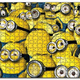 Cakapuzzle Çizgi Film Minions Topluluğu Mdf 1000 Parça Puzzle