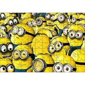 Cakapuzzle Çizgi Film Minions Topluluğu Mdf 120 Parça Puzzle